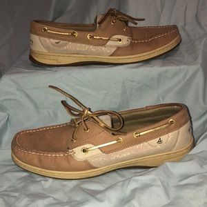 Sparkling Gold Sperry Boat Shoes